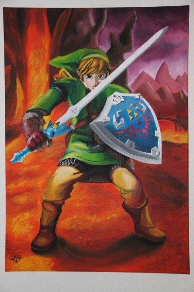 Link en Death Mountain uit Zelda